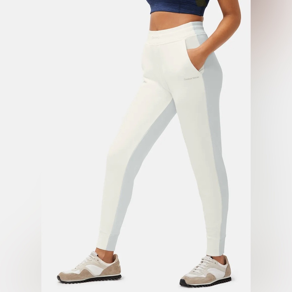 Outdoor Voices Cotton Colorblock Jogger Pants New